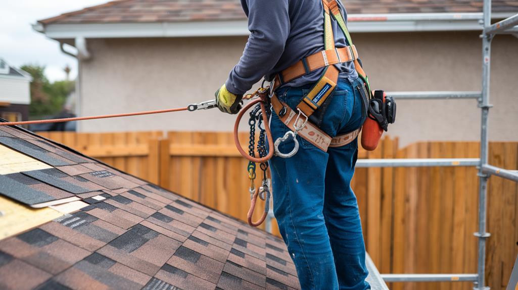 fall protection securing safety