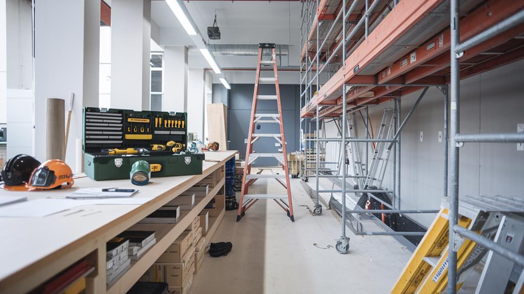 organize work area for tasks