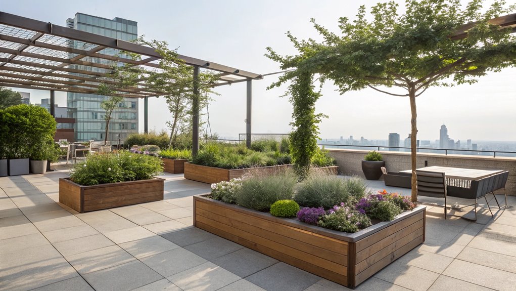 varieties of rooftop gardens